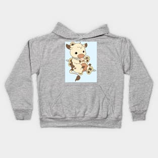 Sunflower Cow Kids Hoodie